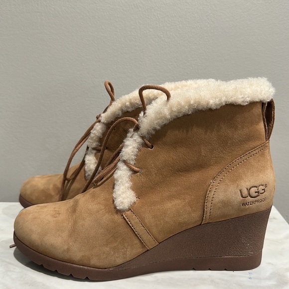 Ugg  women’s Jeovana Wedge Boots Size 8.5 - Picture 7 of 14